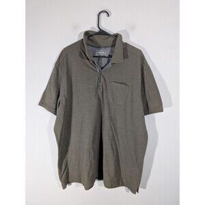 Eddie Bauer Top Men Sz 2XL Sage Short Sleeve Casual Performance Polo Shirt‎